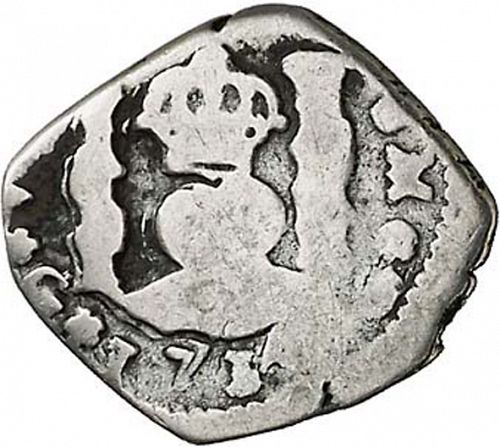 half Real Reverse Image minted in SPAIN in 1734J (1700-46  -  FELIPE V)  - The Coin Database