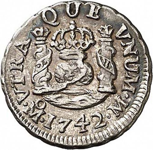 half Real Reverse Image minted in SPAIN in 1742M (1700-46  -  FELIPE V)  - The Coin Database