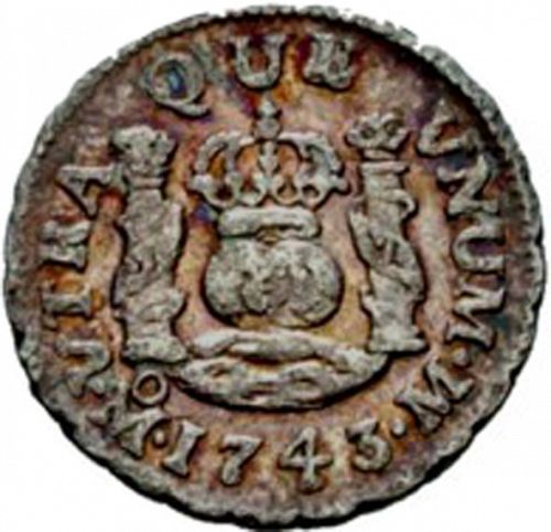 half Real Reverse Image minted in SPAIN in 1743M (1700-46  -  FELIPE V)  - The Coin Database