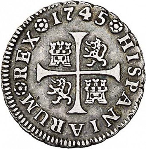 half Real Reverse Image minted in SPAIN in 1745AJ (1700-46  -  FELIPE V)  - The Coin Database