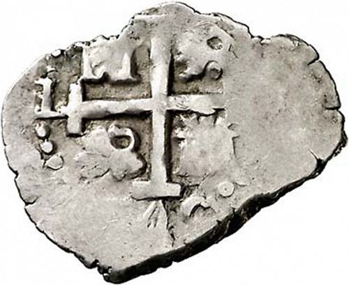 half Real Reverse Image minted in SPAIN in 1745V (1700-46  -  FELIPE V)  - The Coin Database