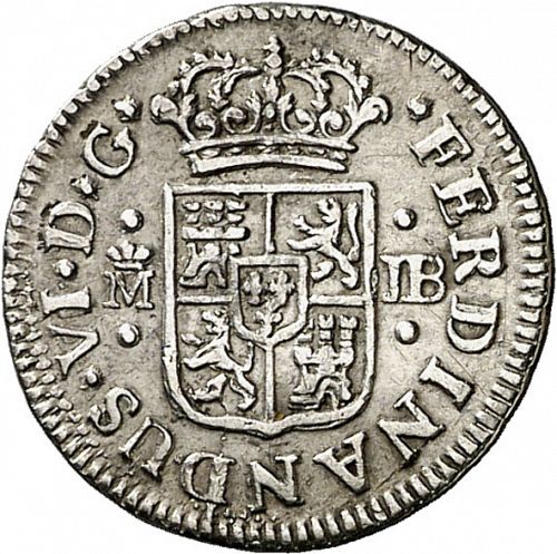 half Real Obverse Image minted in SPAIN in 1752JB (1746-59  -  FERNANDO VI)  - The Coin Database