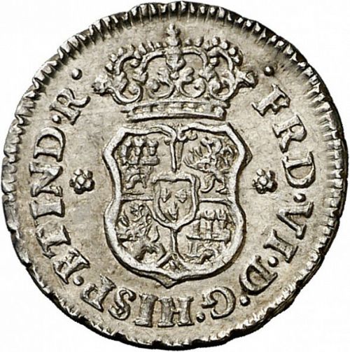 half Real Obverse Image minted in SPAIN in 1752M (1746-59  -  FERNANDO VI)  - The Coin Database