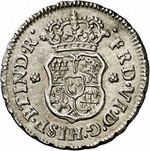 half Real Obverse Image minted in SPAIN in 1752M (1746-59  -  FERNANDO VI)  - The Coin Database