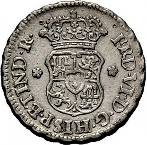 half Real Obverse Image minted in SPAIN in 1757JM (1746-59  -  FERNANDO VI)  - The Coin Database