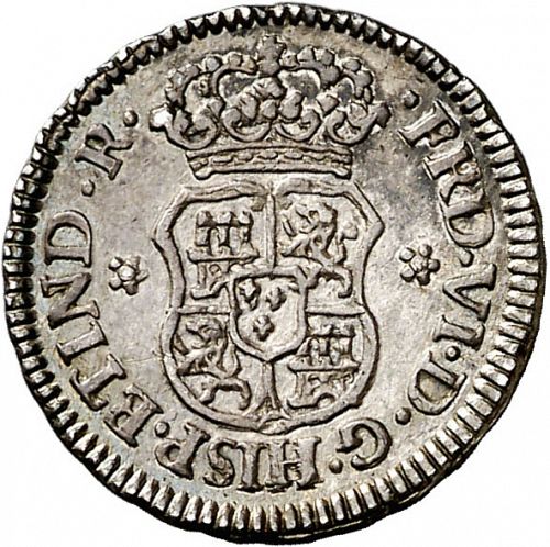 half Real Obverse Image minted in SPAIN in 1759M (1746-59  -  FERNANDO VI)  - The Coin Database