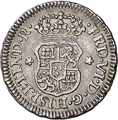 half Real Obverse Image minted in SPAIN in 1760M (1746-59  -  FERNANDO VI)  - The Coin Database