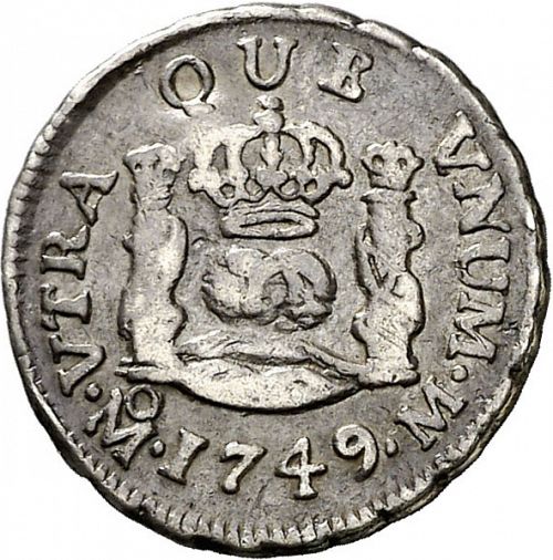half Real Reverse Image minted in SPAIN in 1749M (1746-59  -  FERNANDO VI)  - The Coin Database