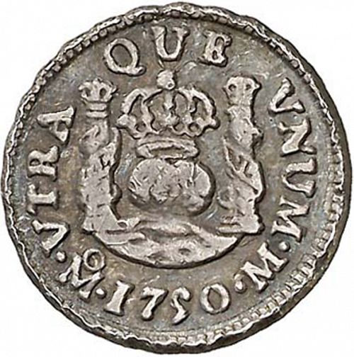 half Real Reverse Image minted in SPAIN in 1750M (1746-59  -  FERNANDO VI)  - The Coin Database
