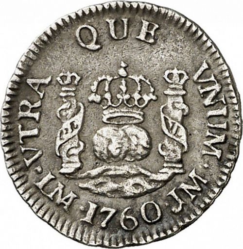 half Real Reverse Image minted in SPAIN in 1760JM (1746-59  -  FERNANDO VI)  - The Coin Database
