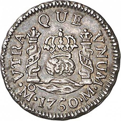 half Real Reverse Image minted in SPAIN in 1760M (1746-59  -  FERNANDO VI)  - The Coin Database