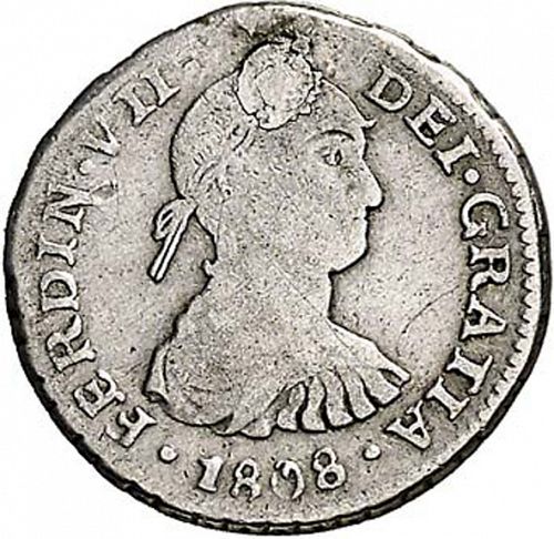 half Real Obverse Image minted in SPAIN in 1808JP (1808-33  -  FERNANDO VII)  - The Coin Database