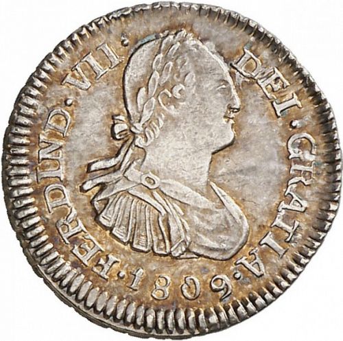 half Real Obverse Image minted in SPAIN in 1809M (1808-33  -  FERNANDO VII)  - The Coin Database