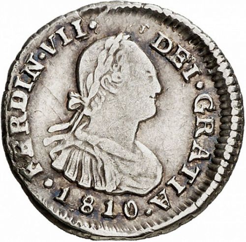 half Real Obverse Image minted in SPAIN in 1810FJ (1808-33  -  FERNANDO VII)  - The Coin Database