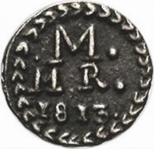 half Real Obverse Image minted in SPAIN in 1813 (1810-22  -  FERNANDO VII - Independence War)  - The Coin Database