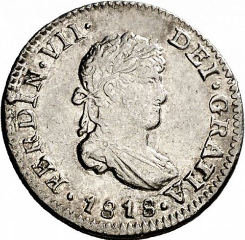 half Real Obverse Image minted in SPAIN in 1818JJ (1808-33  -  FERNANDO VII)  - The Coin Database