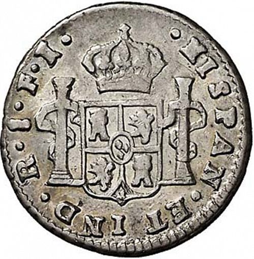 half Real Reverse Image minted in SPAIN in 1808FJ (1808-33  -  FERNANDO VII)  - The Coin Database