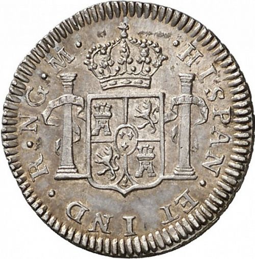 half Real Reverse Image minted in SPAIN in 1809M (1808-33  -  FERNANDO VII)  - The Coin Database