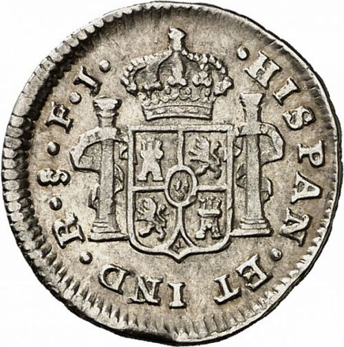 half Real Reverse Image minted in SPAIN in 1810FJ (1808-33  -  FERNANDO VII)  - The Coin Database