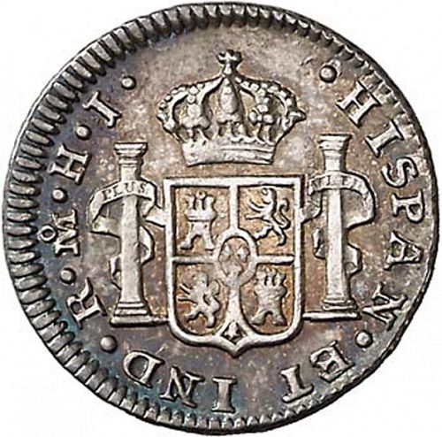 half Real Reverse Image minted in SPAIN in 1810HJ (1808-33  -  FERNANDO VII)  - The Coin Database