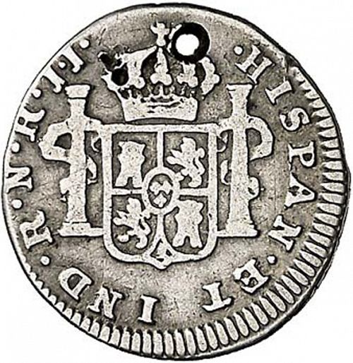 half Real Reverse Image minted in SPAIN in 1810JJ (1808-33  -  FERNANDO VII)  - The Coin Database