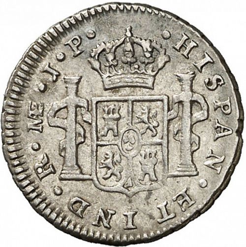 half Real Reverse Image minted in SPAIN in 1810JP (1808-33  -  FERNANDO VII)  - The Coin Database