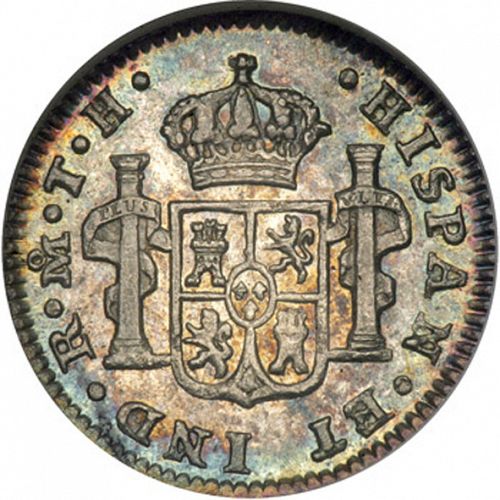 half Real Reverse Image minted in SPAIN in 1810TH (1808-33  -  FERNANDO VII)  - The Coin Database