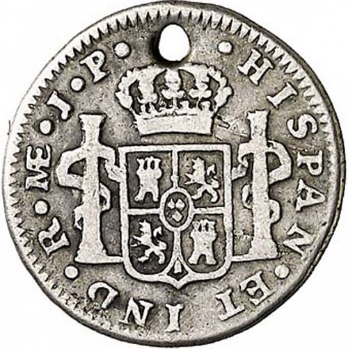 half Real Reverse Image minted in SPAIN in 1811JP (1808-33  -  FERNANDO VII)  - The Coin Database