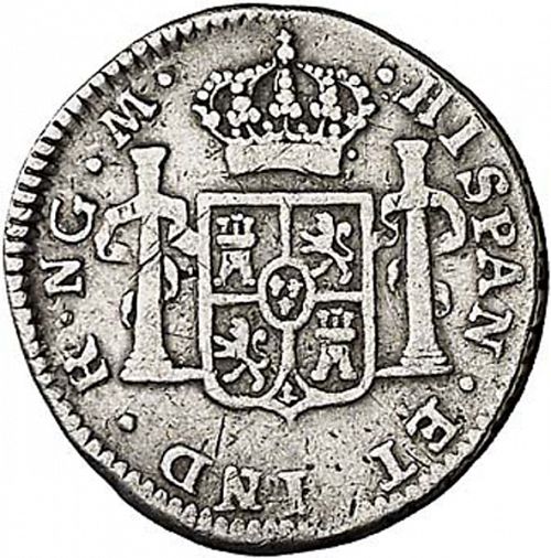 half Real Reverse Image minted in SPAIN in 1811M (1808-33  -  FERNANDO VII)  - The Coin Database