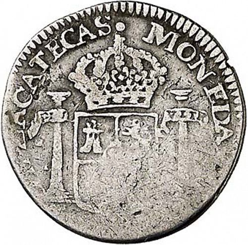 half Real Reverse Image minted in SPAIN in 1811 (1808-33  -  FERNANDO VII)  - The Coin Database