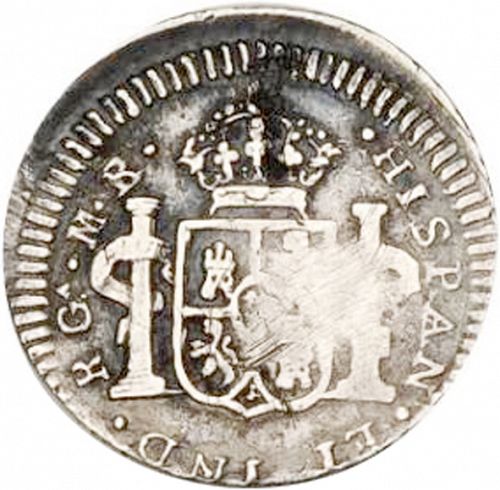 half Real Reverse Image minted in SPAIN in 1812MR (1808-33  -  FERNANDO VII)  - The Coin Database
