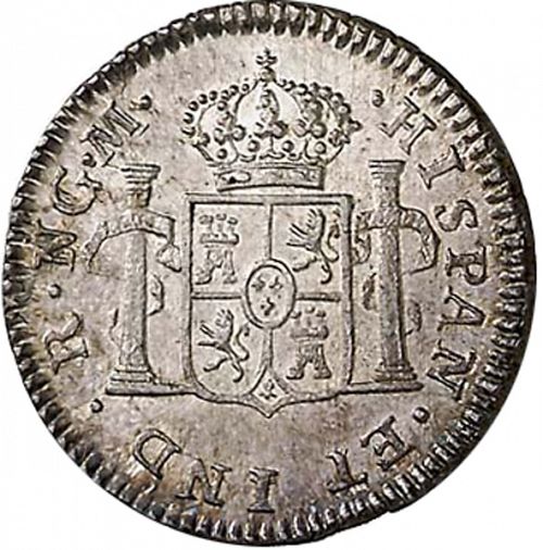 half Real Reverse Image minted in SPAIN in 1812M (1808-33  -  FERNANDO VII)  - The Coin Database