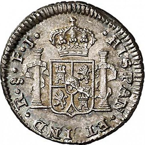 half Real Reverse Image minted in SPAIN in 1813FJ (1808-33  -  FERNANDO VII)  - The Coin Database