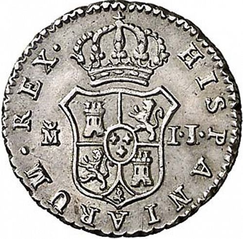 half Real Reverse Image minted in SPAIN in 1813IJ (1808-33  -  FERNANDO VII)  - The Coin Database