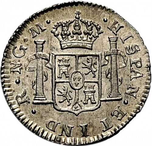 half Real Reverse Image minted in SPAIN in 1814M (1808-33  -  FERNANDO VII)  - The Coin Database
