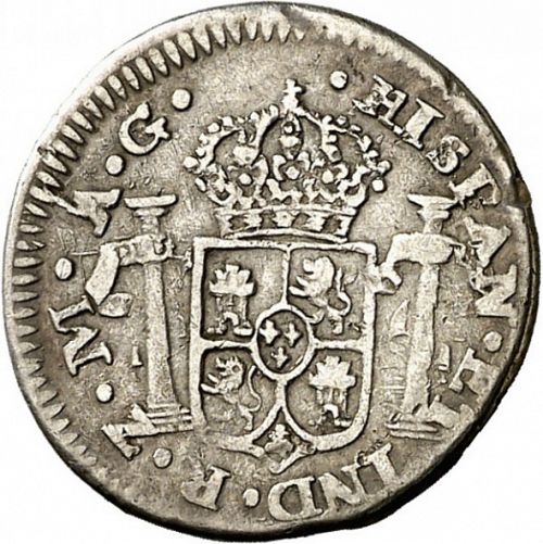 half Real Reverse Image minted in SPAIN in 1815AG (1808-33  -  FERNANDO VII)  - The Coin Database