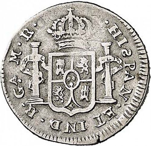half Real Reverse Image minted in SPAIN in 1815MR (1808-33  -  FERNANDO VII)  - The Coin Database