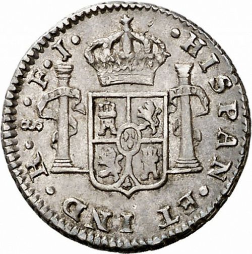 half Real Reverse Image minted in SPAIN in 1816FJ (1808-33  -  FERNANDO VII)  - The Coin Database