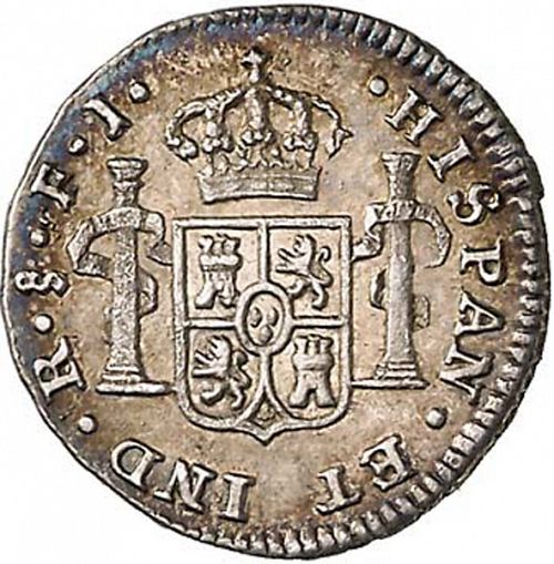 half Real Reverse Image minted in SPAIN in 1817FJ (1808-33  -  FERNANDO VII)  - The Coin Database