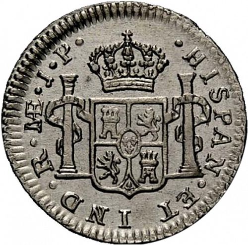 half Real Reverse Image minted in SPAIN in 1817JP (1808-33  -  FERNANDO VII)  - The Coin Database