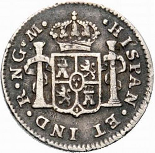 half Real Reverse Image minted in SPAIN in 1817M (1808-33  -  FERNANDO VII)  - The Coin Database