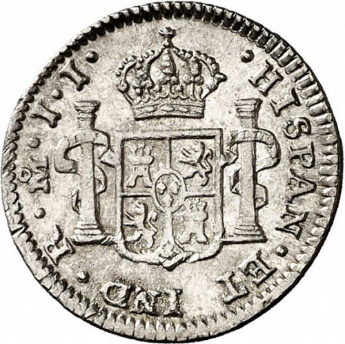 half Real Reverse Image minted in SPAIN in 1818JJ (1808-33  -  FERNANDO VII)  - The Coin Database