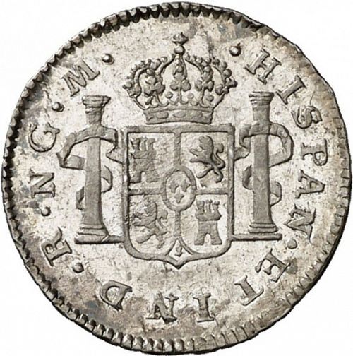 half Real Reverse Image minted in SPAIN in 1818M (1808-33  -  FERNANDO VII)  - The Coin Database