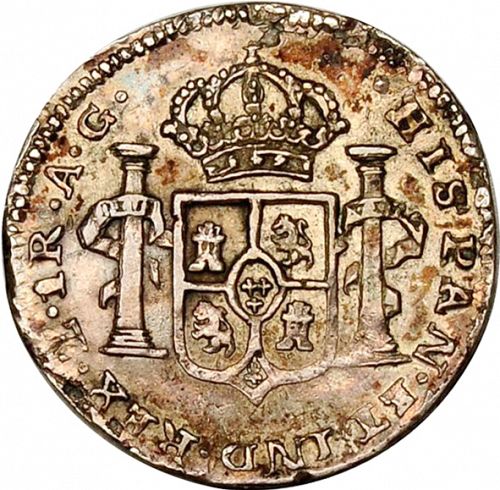 half Real Reverse Image minted in SPAIN in 1819AG (1808-33  -  FERNANDO VII)  - The Coin Database