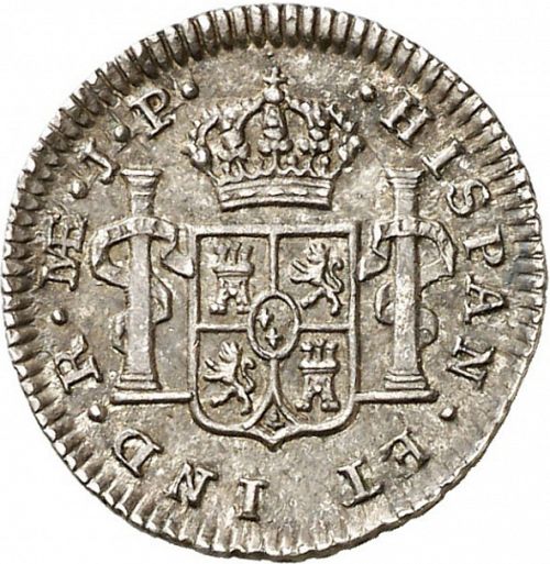 half Real Reverse Image minted in SPAIN in 1819JP (1808-33  -  FERNANDO VII)  - The Coin Database
