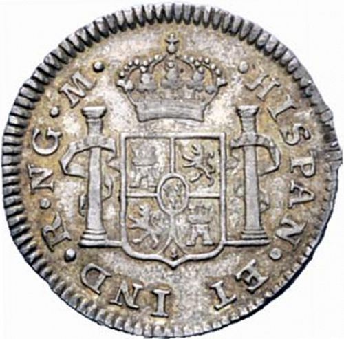 half Real Reverse Image minted in SPAIN in 1819M (1808-33  -  FERNANDO VII)  - The Coin Database