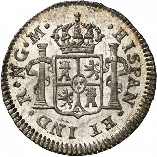 half Real Reverse Image minted in SPAIN in 1821M (1808-33  -  FERNANDO VII)  - The Coin Database