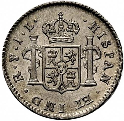 half Real Reverse Image minted in SPAIN in 1825JL (1808-33  -  FERNANDO VII)  - The Coin Database