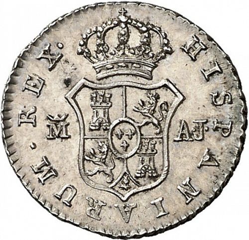 half Real Reverse Image minted in SPAIN in 1830AJ (1808-33  -  FERNANDO VII)  - The Coin Database