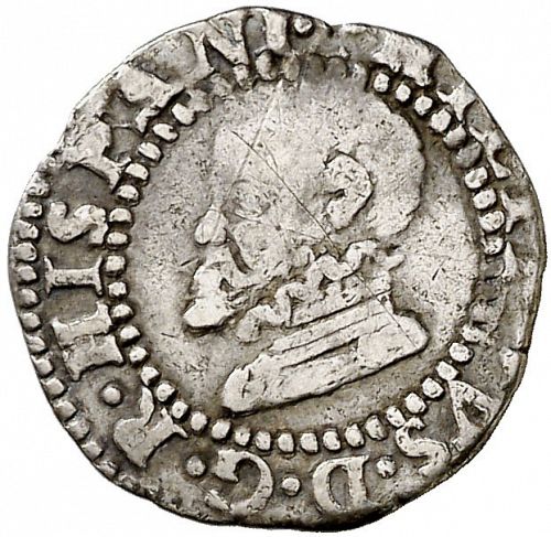 half Croat Obverse Image minted in SPAIN in 1596 (1556-98  -  FELIPE II - Local Coinage)  - The Coin Database